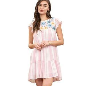 Perch by Blu Pepper for Anthropologie NWT Embroidered Boho Dress